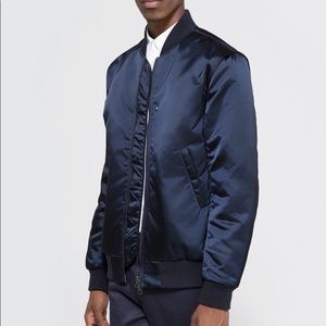 Acne Studios Selo Bomber Jacket in Navy